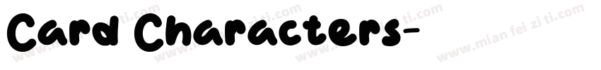 Card Characters字体转换